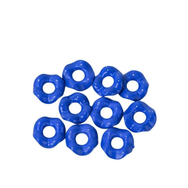 Wholesale Cute painted textured lace wavy stackable small spacer beads