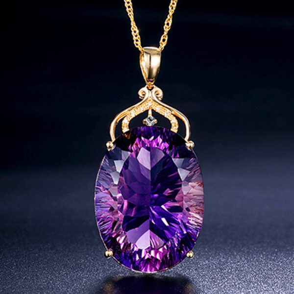 Wholesale Pendant Necklace Jewelry Necklace Amethyst Necklace