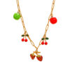 Wholesale Fruit Geometric Pendant Clavicle Necklace