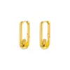 Wholesale Copper Geometric Electroplating Stone-Free 18K Real Gold Plated Casual Style Elegant Simple Style Earrings