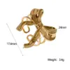 Wholesale PVD Coated Real Gold Plated 18K Gold Bow Knot 304 Stainless Steel Cute Sweet Simple Style Waterproof Non Tarnish Open Rings