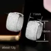 Wholesale 1 Pair Simple Style Shiny Geometric Inlay Copper Zircon Earrings