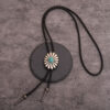 Wholesale Turquoise Pattern Alloy Accessories Polo Tie Fashion Collar Necklace