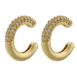 Golden White Diamond 1 Pair