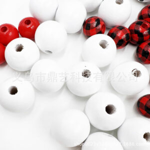 20mm white round beads