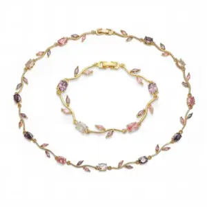 Golden Purple Pink Diamond Tulip Set