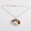 Wholesale Fashion Tree Life Tree Alloy Natural Stone Natural Stone Necklace In Bulk