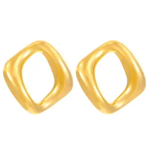 06 18K Real Gold Irregular Square WG1-0310