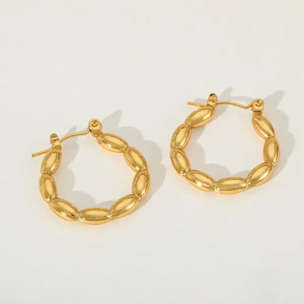 Wholesale 1 Pair Casual Elegant Geometric 304 Stainless Steel 18K Gold Plated Ear Studs
