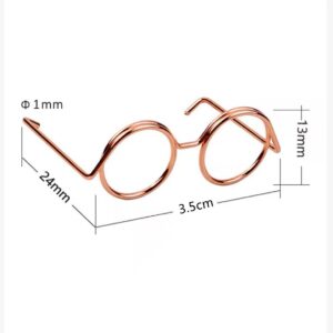 Rose gold wire glasses