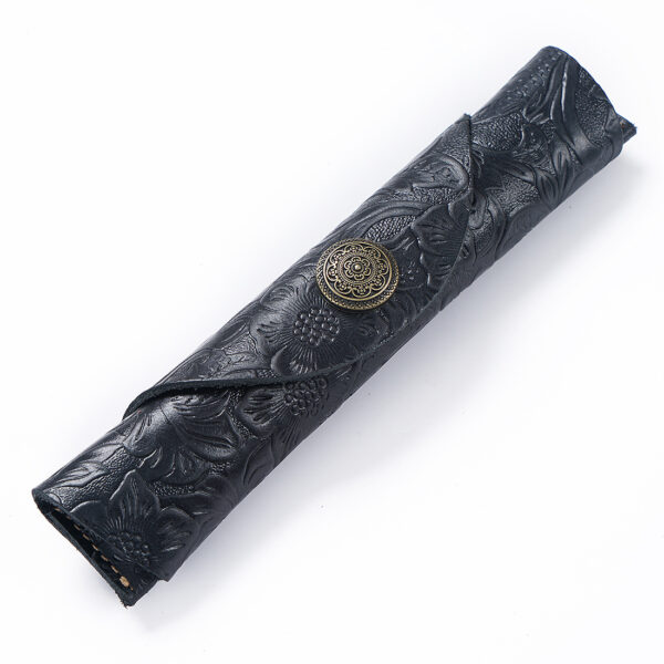oly-838321bbde0c6cff0e6692373fb2e5cd Wholesale Literary retro leather roller shutter fountain pen cowhide pencil case