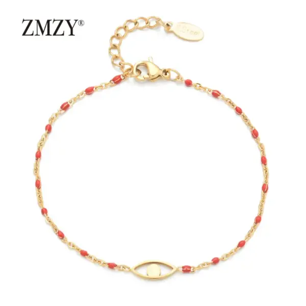 Wholesale Modern Style Eye Titanium Steel Enamel Bracelets