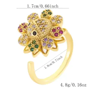 Jz30 Rotating Color Smile Face / Adjustable Opening