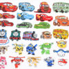 Wholesale DIY patchs cartoon car story embroidery cloth stickers OLY Exclusive