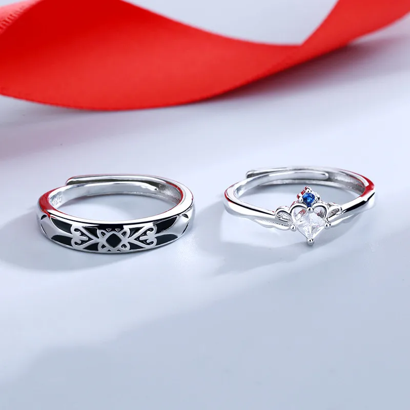 Wholesale Simple Style Crown Copper Inlay Artificial Gemstones Rings 1 Piece