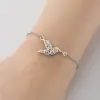 Wholesale PVD Coated 18K Gold Real Gold Plated Hummingbird 201 Stainless Steel Casual Simple Style Waterproof Non Tarnish 201 Stainless Steel Bracelets
