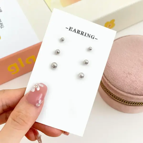 Copper Bear Electroplating Electroplated K Gold Plated Golden Plated White Gold Plated Cute Simple Style Plating Ear Studs