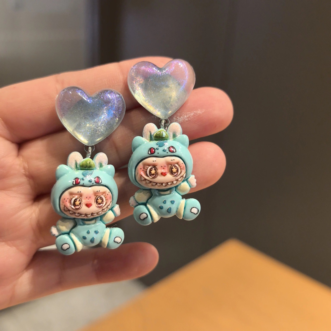 Wholesale Round Stick Cartoon New 925 Sier Needle Earrings