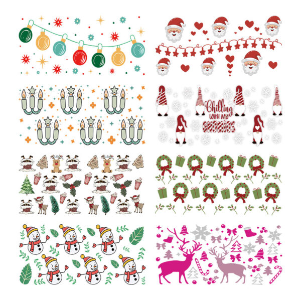 Wholesale Uv Transfer Sticker Glass Cup 16oz Glass Cup Special Sticker