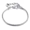 Silver Plated Solid Color Snake Copper Simple Style Bracelets