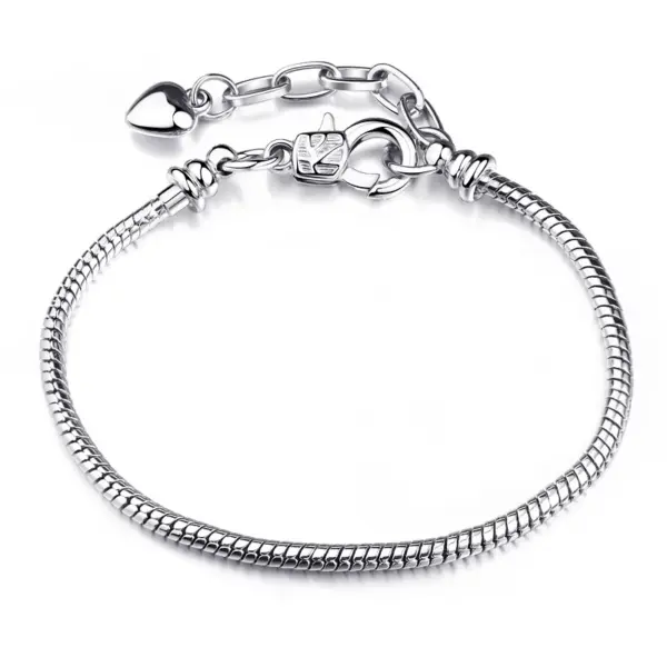 Silver Plated Solid Color Snake Copper Simple Style Bracelets