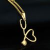 oly-83e080b781fd45442bfae51df78a8136 Wholesale titanium steel stethoscope pendant hip hop titanium steel necklace jewelry