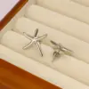 Wholesale 304 Stainless Steel Starfish PVD Coated 18K Gold Real Gold Plated French Style Marine Style Waterproof Non Tarnish Gold Ear Studs