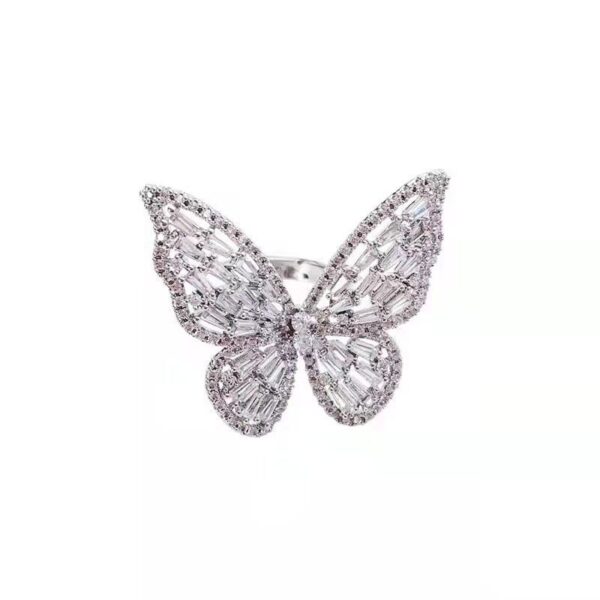 oly-83e5208aa7be09a1a5d4469ff7a6798e Wholesale Ring wholesale Yiwu jewelry supply stall selling hollow butterfly ring exaggerated ring does not fade jewelry