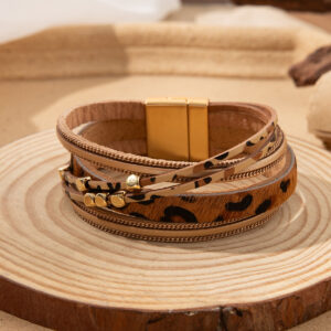 brown / PU + Zinc Alloy