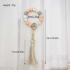 Wholesale Silicone Beaded Tassel Charm Keychain