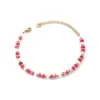 Wholesale Sweet Flower 304 Stainless Steel Artificial Pearl Bracelets In Bulk
