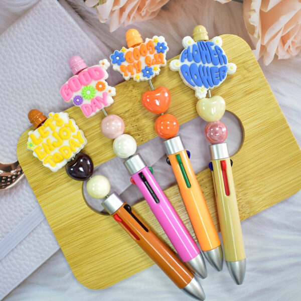 Wholesale cartoon PVC soft thick patch perforated DIY beads