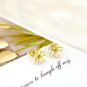 Gold Hollow Flower Twist Ball (Single)