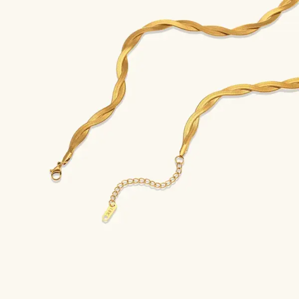 Wholesale Jewelry IG Style Simple Style Solid Color 304 Stainless Steel 18K Gold Plated Plating Stainless Steel Necklaces