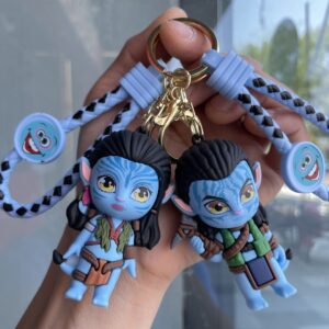 Wholesale Cross-border Cartoon Avatar Keychain Stereo Doll Bag Couple Pendant Car Key Chain Small Gift