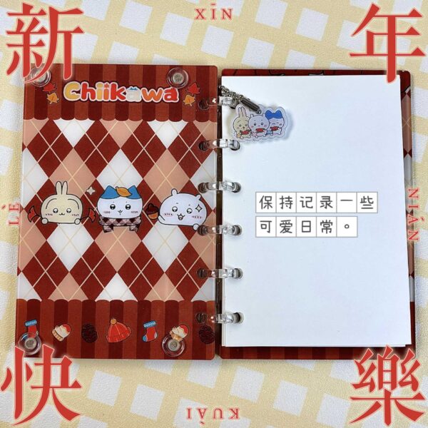 Wholesale [Jiyika Wow] Original Cartoon A7 Loose-leaf Book Rocking Notebook Cute Girl Heart High-value Animation