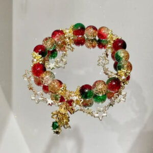 Christmas bow bracelet