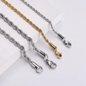 PVD Coated 18K Gold Plated Insect 304 Stainless Steel Hip-Hop Waterproof Non Tarnish 304 Stainless Steel Necklace