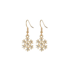 18.gold snowflake earrings
