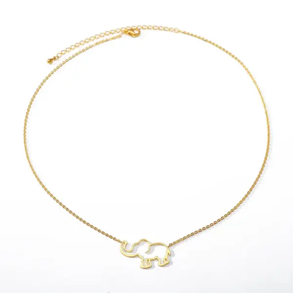 PVD Coated Real Gold Plated Heart Stainless Steel Cute Waterproof Non Tarnish 304 Stainless Steel Lobster Trigger Clasp Closure Necklace