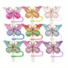 Wholesale Ins Butterfly Straw Cap DIY Handmade Straw Decoration Accessories Gradient Butterfly Resin Dust Plug Straw Cover