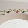 Wholesale PVD Coated 18K Gold Real Gold Plated Water Droplets 304 Stainless Steel Fashion Waterproof Non Tarnish