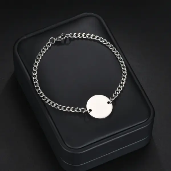 PVD Coated Gold Plated Solid Color 201 Stainless Steel Classical Solid Color 201 Stainless Steel Bracelets