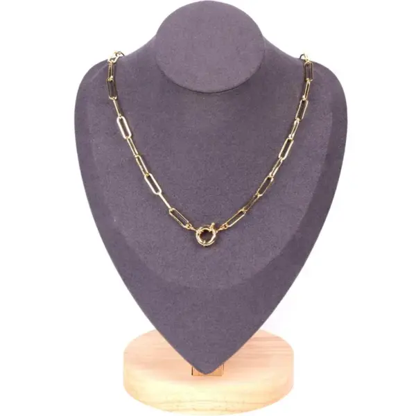 Wholesale Copper Fashion Geometric Plating Necklace