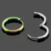 Wholesale 1 Piece Retro Solid Color Plating 304 Stainless Steel Titanium Steel Hoop Earrings