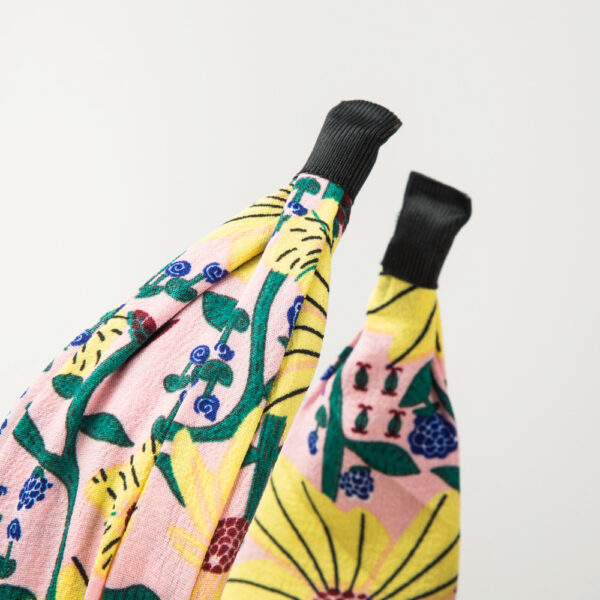 Wholesale Fabric Printed Cross-hairband Fashion All-match Wide-brimmed Headband Bohemian Style Elegant Hair Aessories