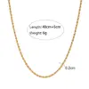 Wholesale PVD Coated Real Gold Plated 18K Gold Geometric 304 Stainless Steel Retro Waterproof Non Tarnish 304 Stainless Steel Necklace