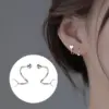 Wholesale 1 Pair Simple Style Star Heart Shape Plating Stainless Steel Ear Studs