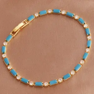 Hole Blue Bracelet / 18K
