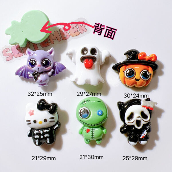 Wholesale resin diy accessories handmade material shoes flower halloween ghost